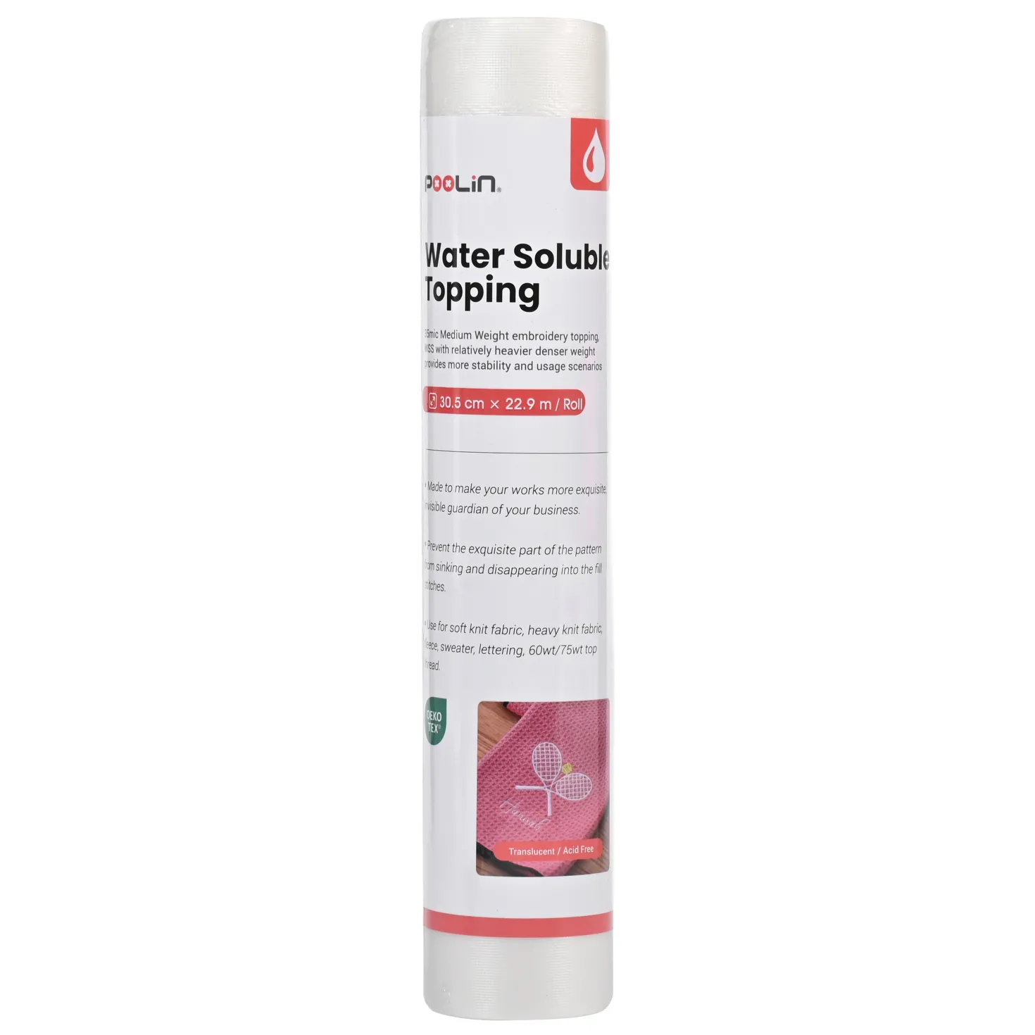 PooLin - New Wash Away Stabilizer