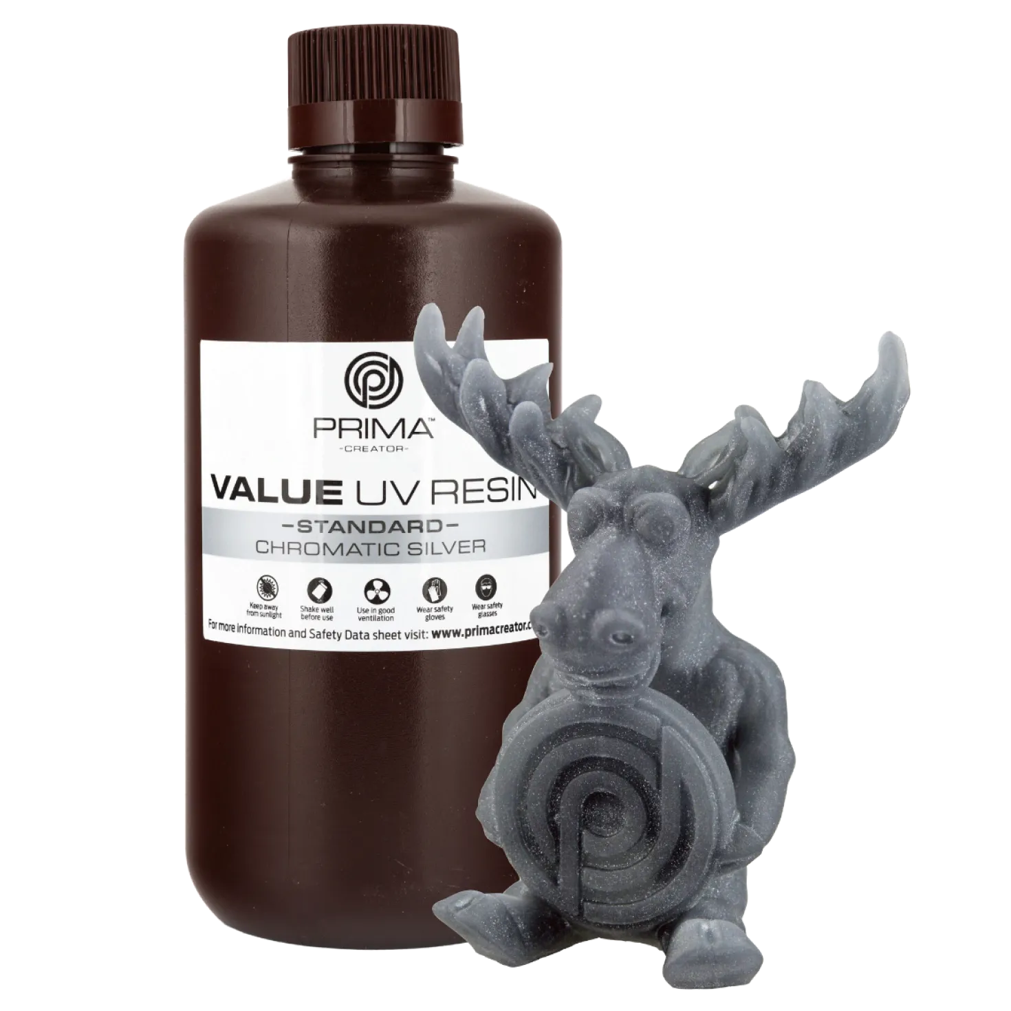PrimaCreator Value UV-DLP Standard Resin - Chromatic Silver - 1L