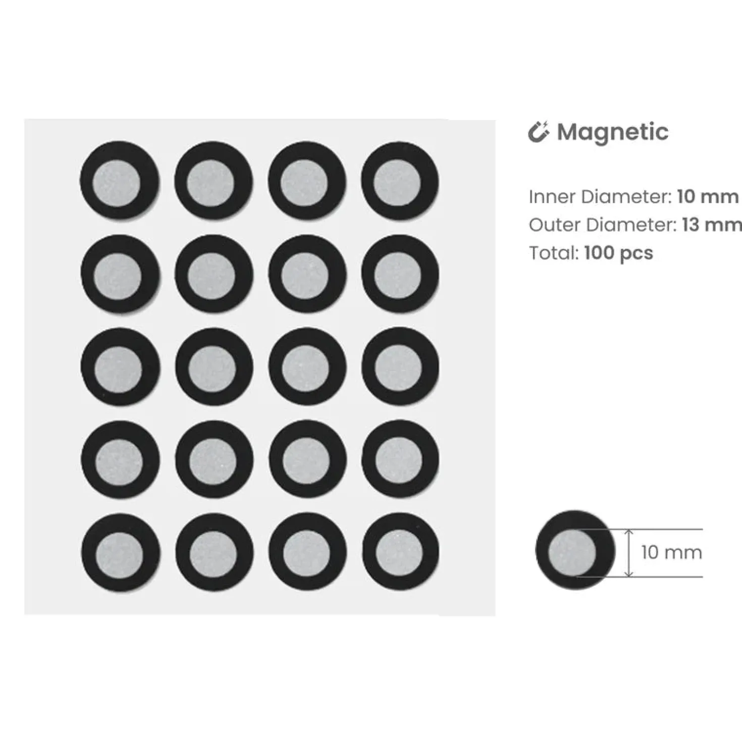 Revopoint - High Visibility Markers 10mm - Magnetic (100pcs)