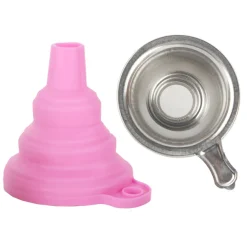 Silicone Funnel + Metal Filter Kit for Resin - Pink