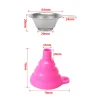 Silicone Funnel + Metal Filter Kit for Resin - Blue
