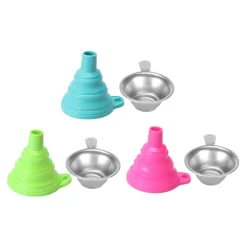 Silicone Funnel + Metal Filter Kit for Resin - Blue