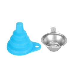 Silicone Funnel + Metal Filter Kit for Resin - Blue