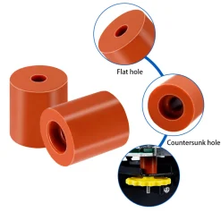 Silicone Level Column (16mm Inner Hole 4mm) - Black (1 pcs)