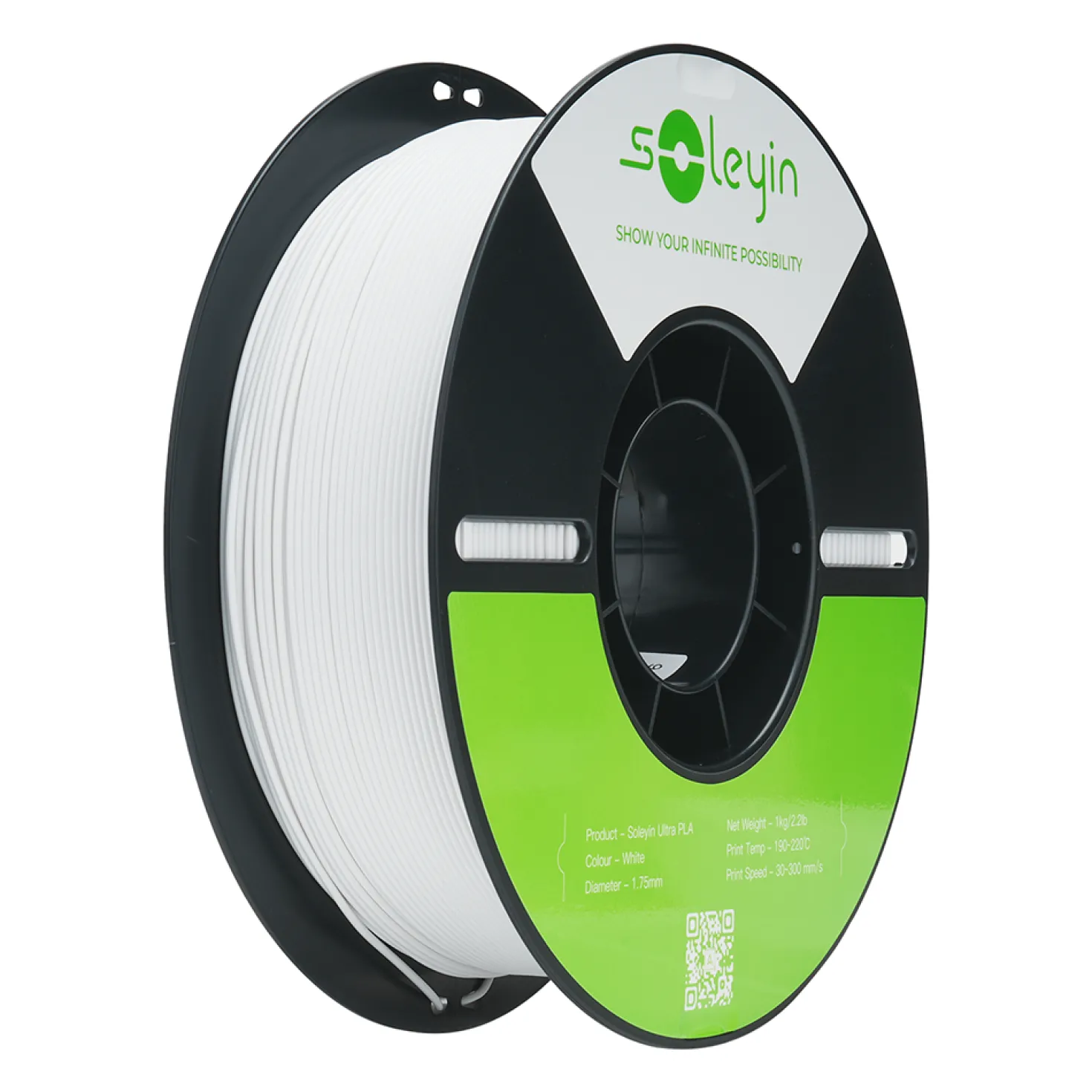 Soleyin - Ultra PLA - White - 1.75mm - 1kg
