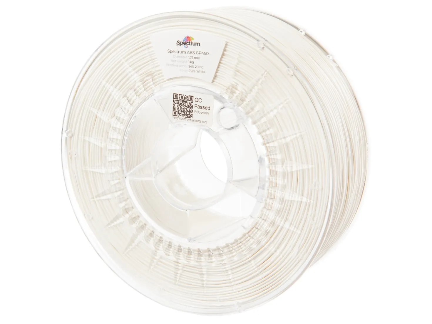 Spectrum - ABS GP450 - Pure White - 1.75mm - 1 kg