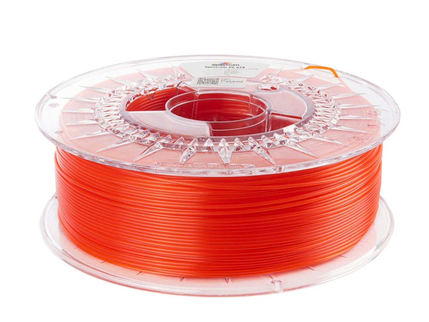 Spectrum - PC 275 - Transparent Orange - 1.75mm - 1kg