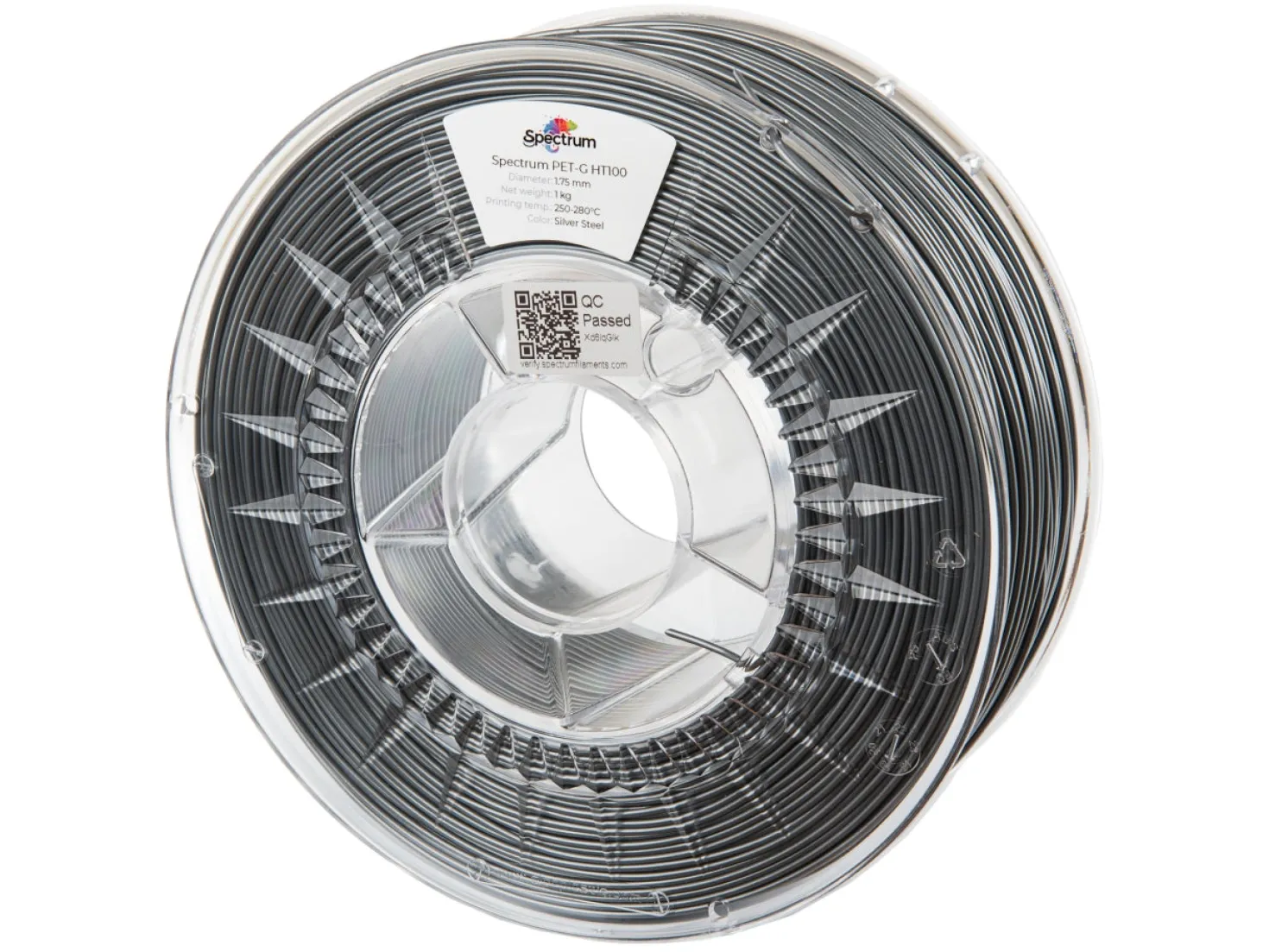 Spectrum - PETG HT100 - Silver Steel - 1.75mm - 1kg