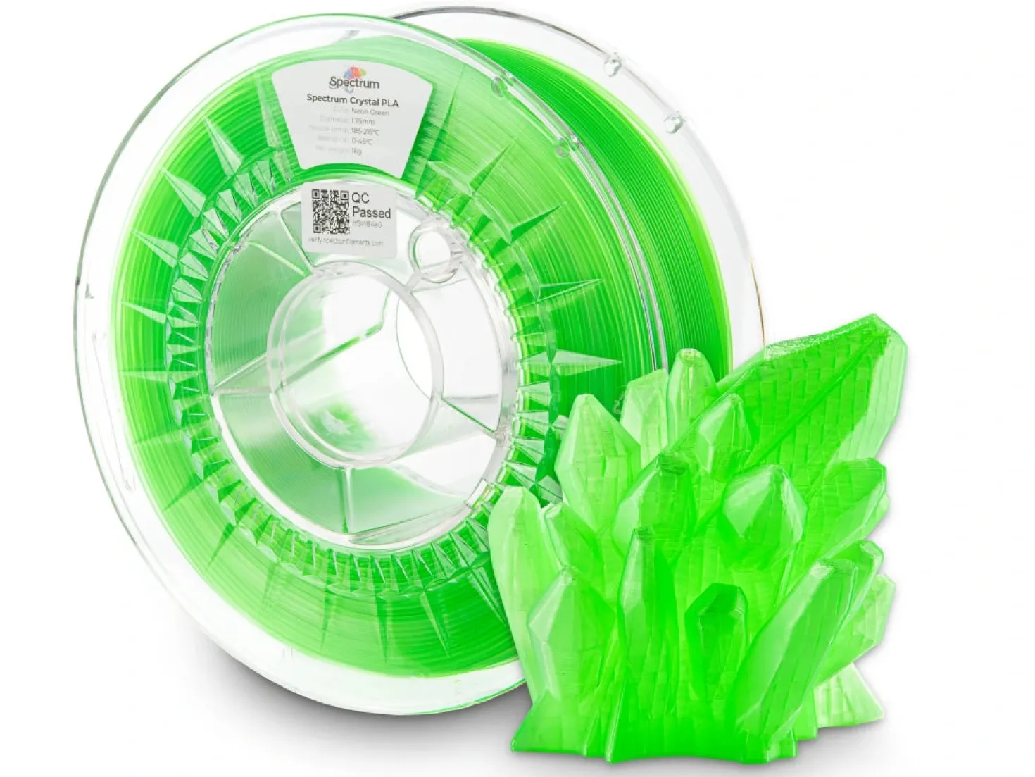 Spectrum - PLA Crystal - Neon Green - 1.75mm - 1kg