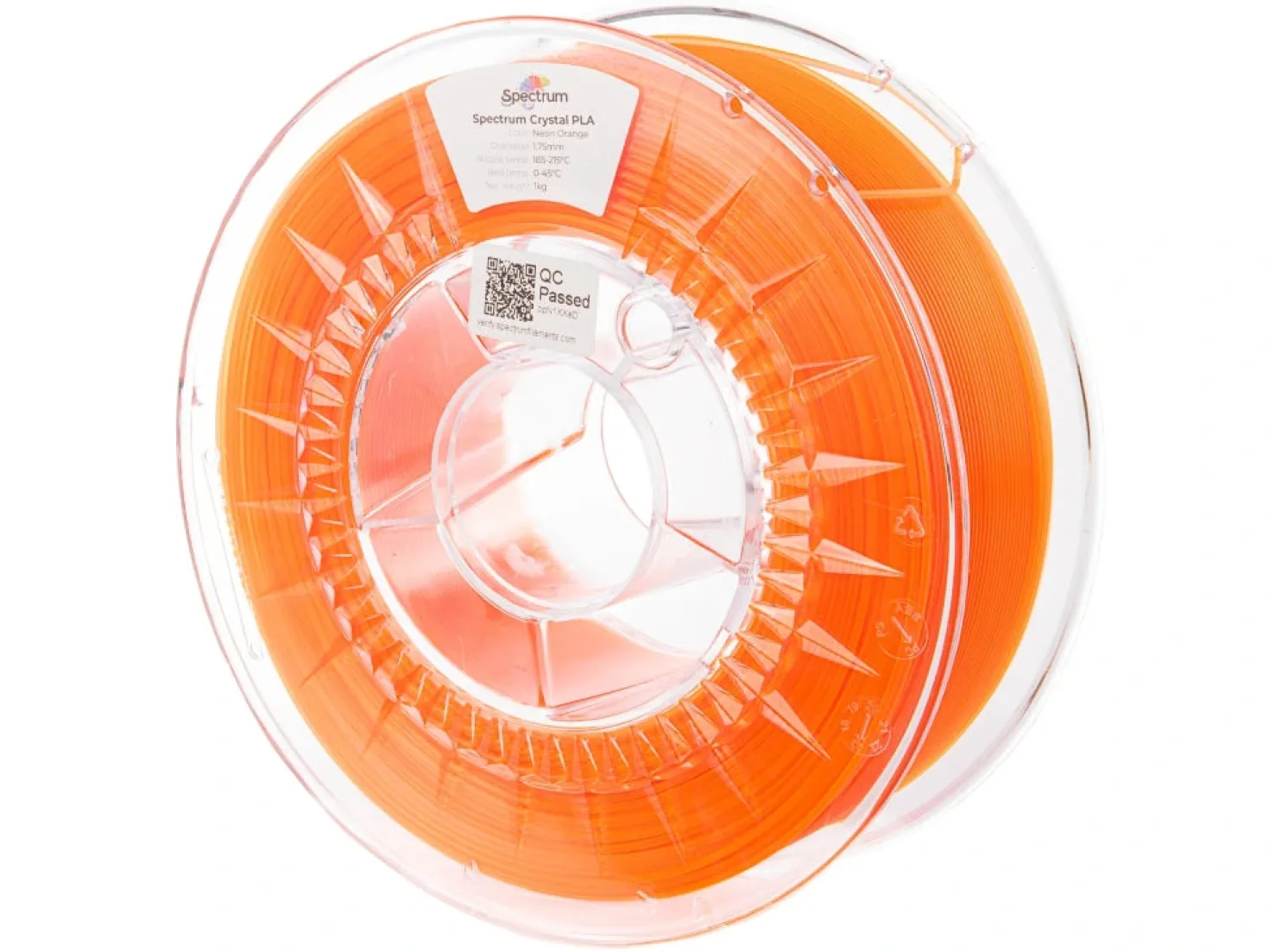 Spectrum - PLA Crystal - Neon Orange - 1.75mm - 1kg