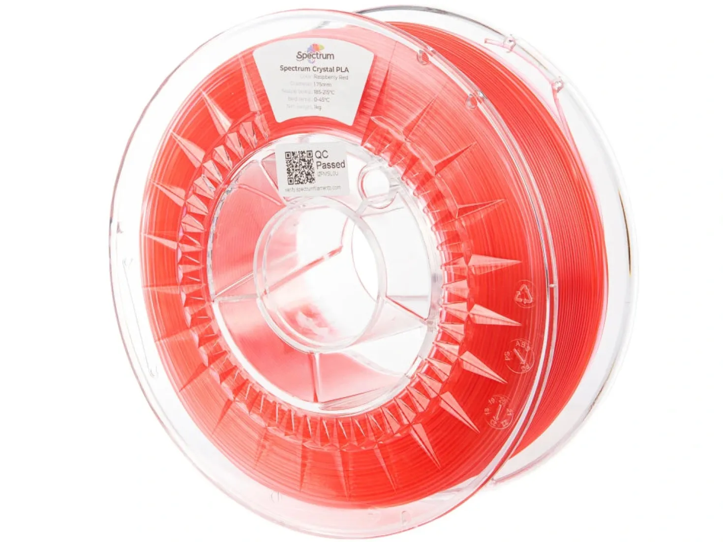 Spectrum - PLA Crystal - Raspberry Red - 1.75mm - 1kg
