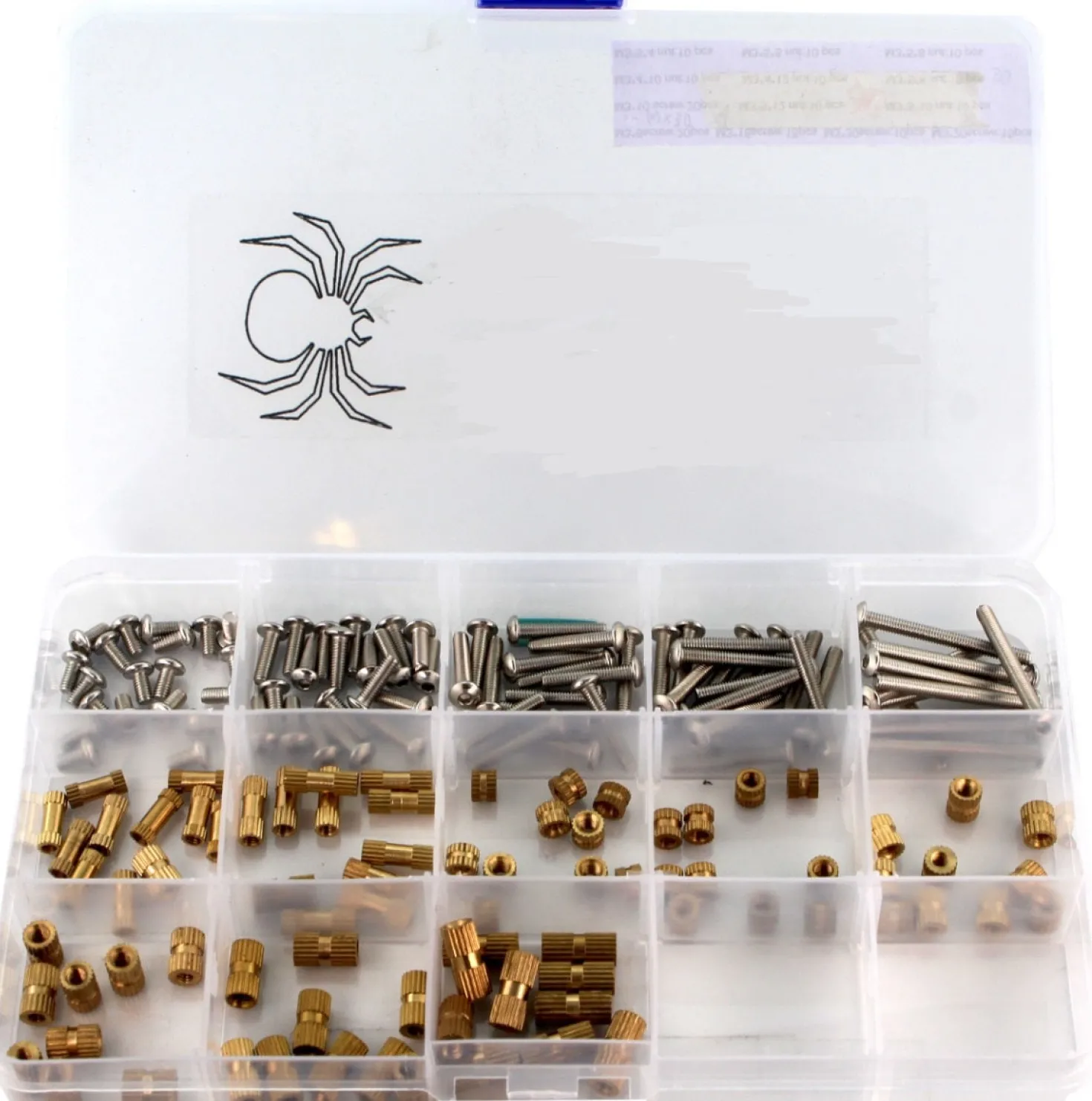 SpiderScrew Kit with Knurls - M3 - 80 pcs