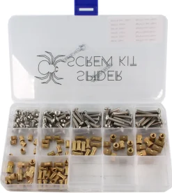 SpiderScrew Kit with Knurls - M4 - 80 pcs