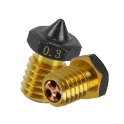 Spider - TripleFlow Teflon Clone Brass Nozzle - V6 - Prusa MK3/I3 Series (Pick a Size)