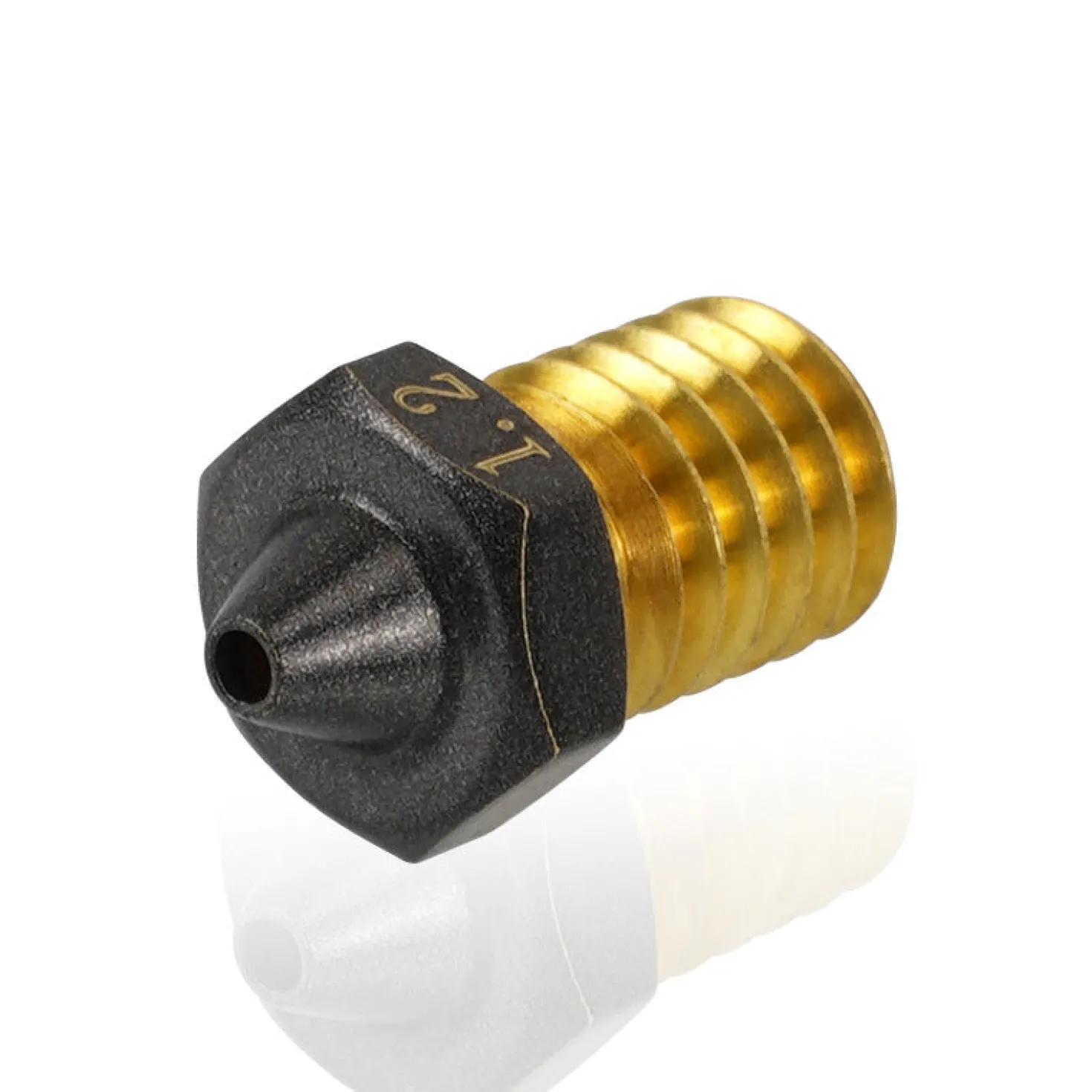 Spider - TripleFlow Teflon Clone Brass Nozzle - V6 - Prusa MK3/I3 Series (Pick a Size)
