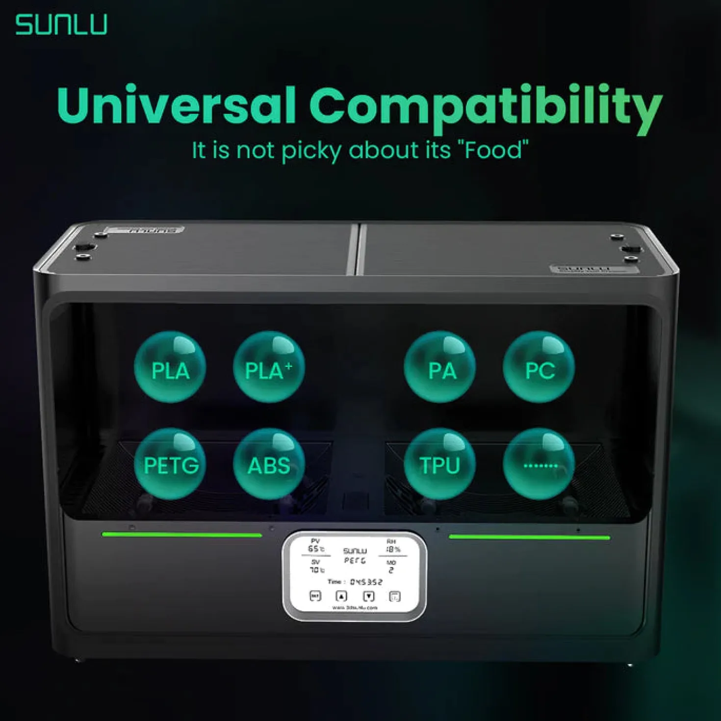SUNLU - FilaDryer S4 - Filament Opbevaring