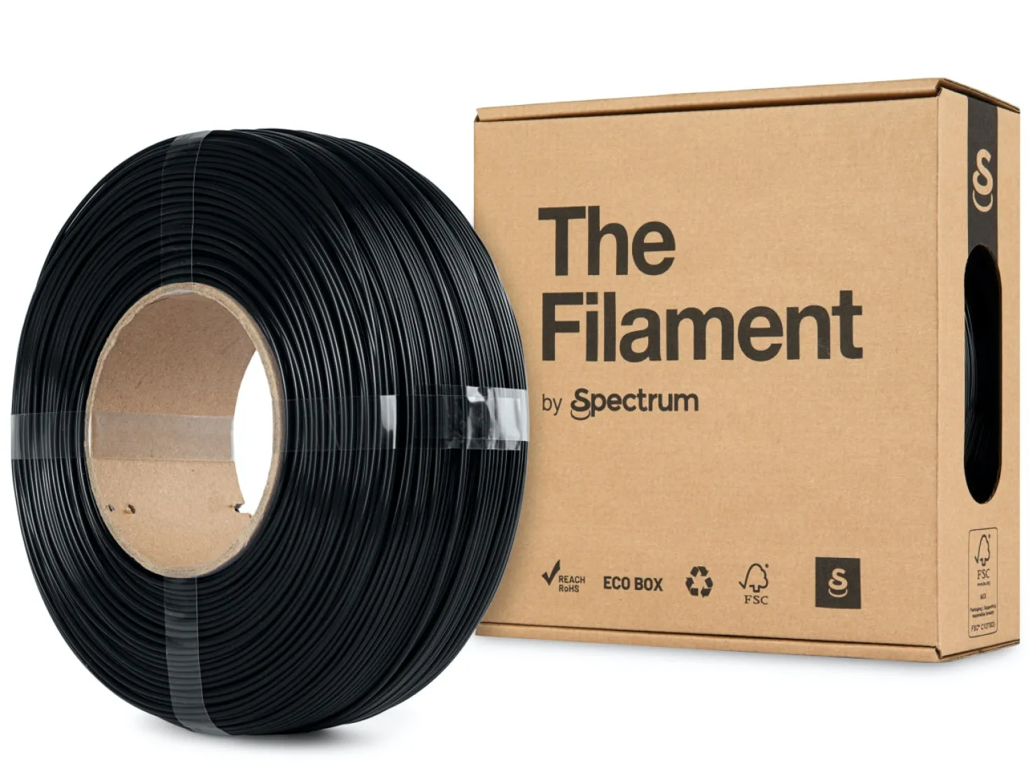 The Filament - PETG - Midnight Black - 1.75mm - 1kg - Refill