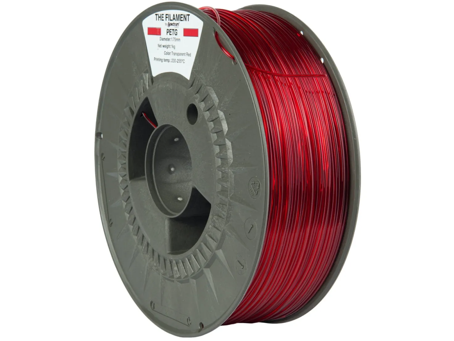 The Filament - PETG - Transparent Red - 1.75mm - 1kg