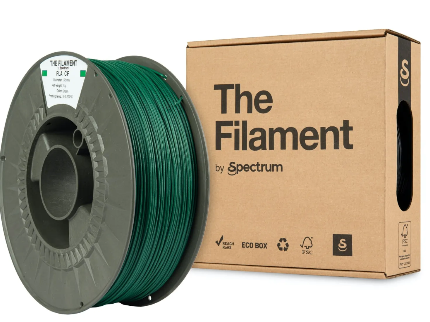 The Filament - PLA CF - Green - 1.75mm 1kg
