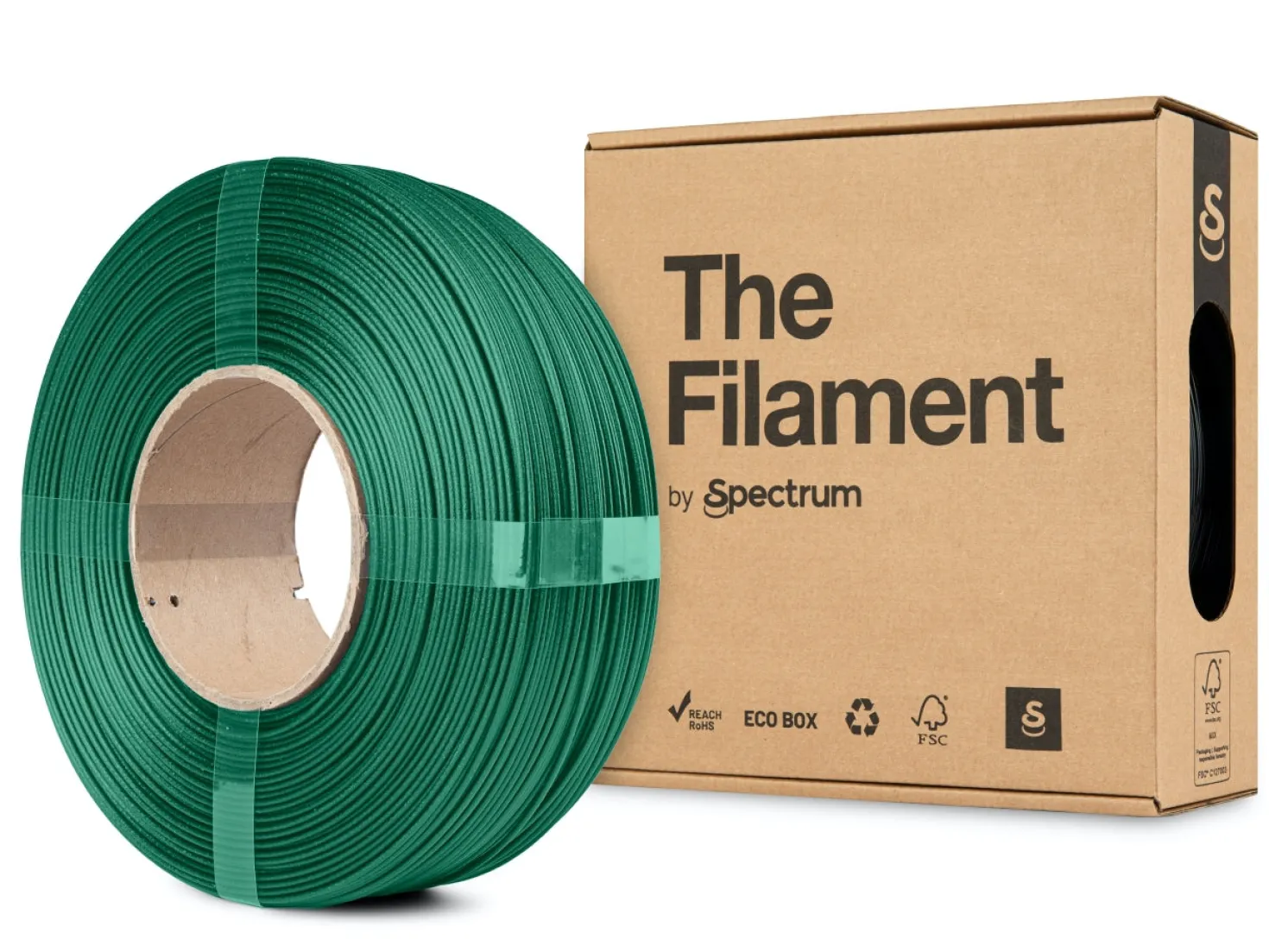 The Filament - PLA CF - Green - 1.75mm - 1kg - Refill
