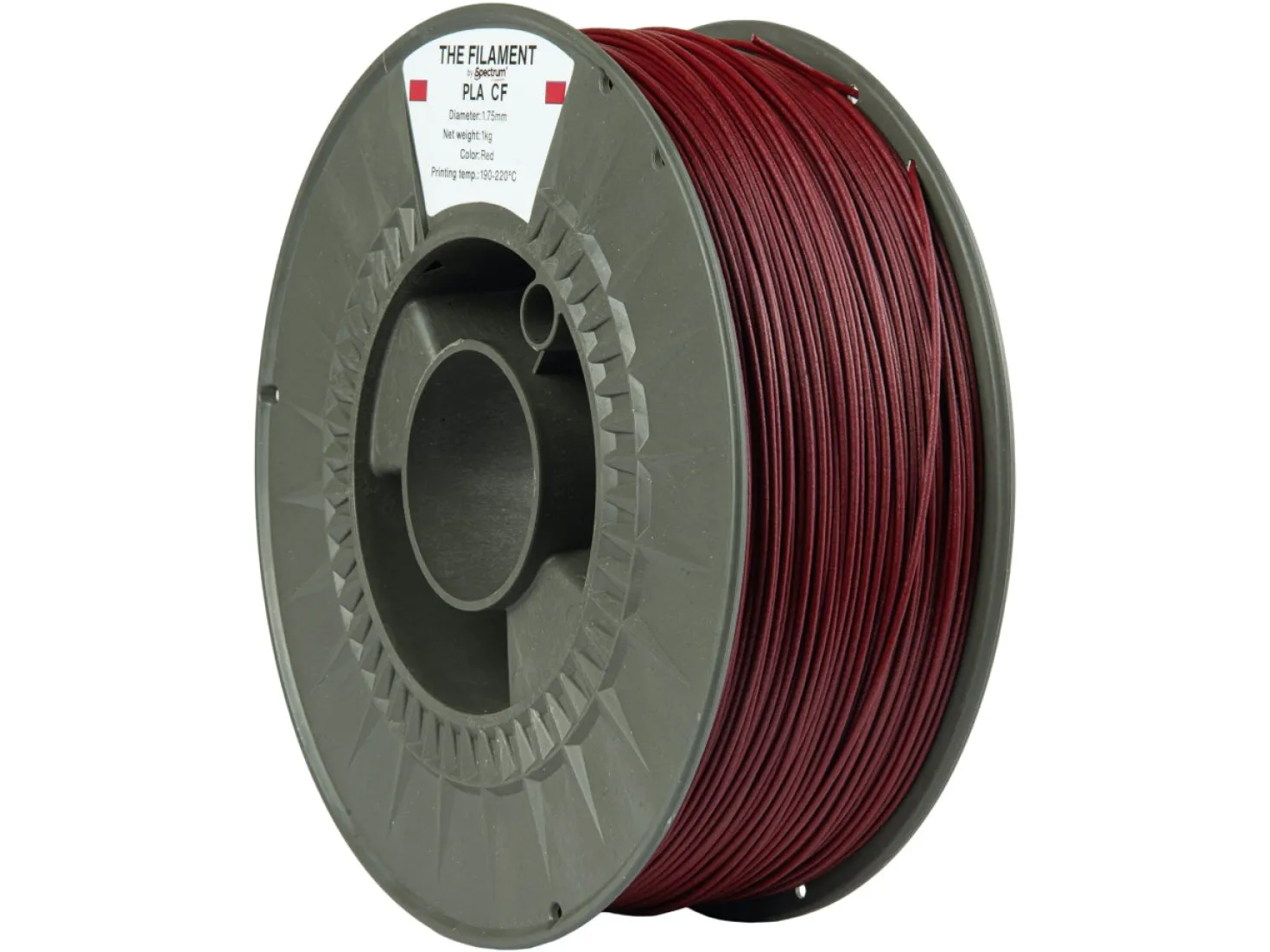 The Filament - PLA CF - Red - 1.75mm 1kg