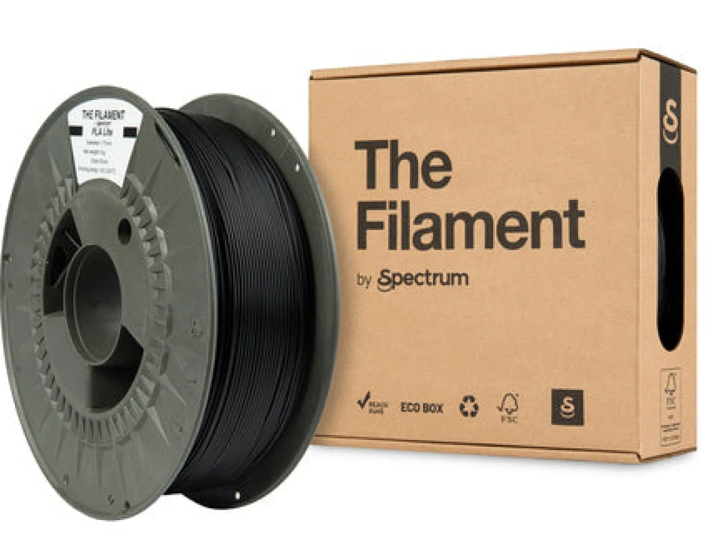 The Filament - PLA Lite - Black - 1.75mm - 1kg