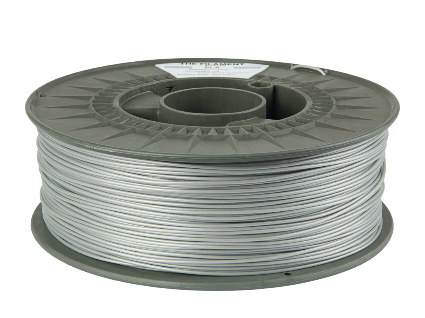 The Filament - PLA - Silver Aluminium - 1.75mm - 1kg