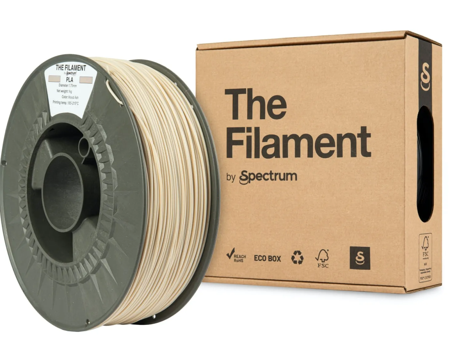 The Filament - PLA - Wood Ash - 1.75mm - 1kg