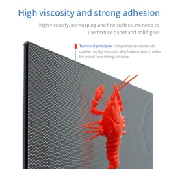 (UDGÅR) - Creality 3D - Carborundum Glass Plate - Ex. Ender-3 MAX- CR-10S PRO - 310x320mm