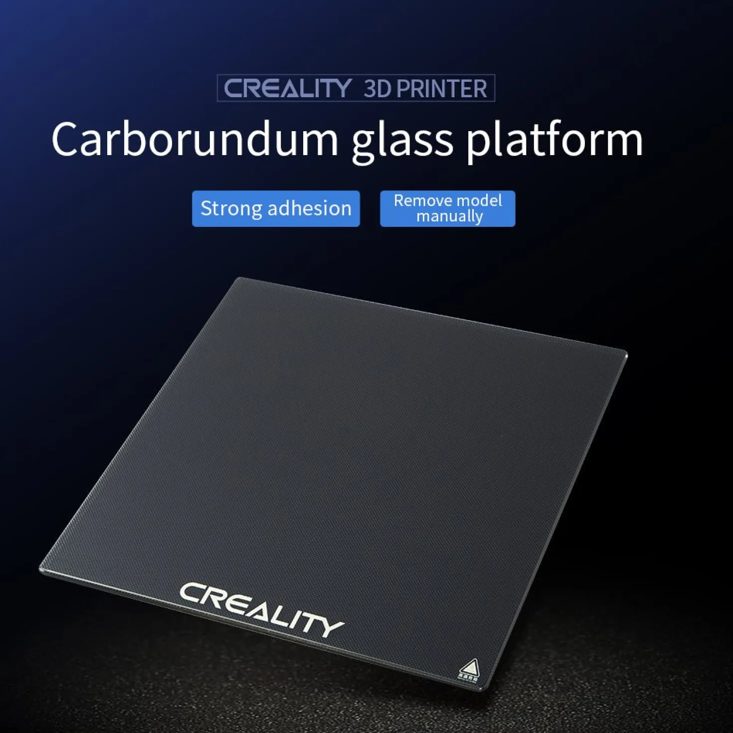 (UDGÅR) - Creality 3D - Carborundum Glass Plate - Ex. Ender-3 MAX- CR-10S PRO - 310x320mm