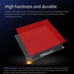 (UDGÅR) - Creality 3D - Carborundum Glass Plate - Ex. Ender-3 MAX- CR-10S PRO - 310x320mm