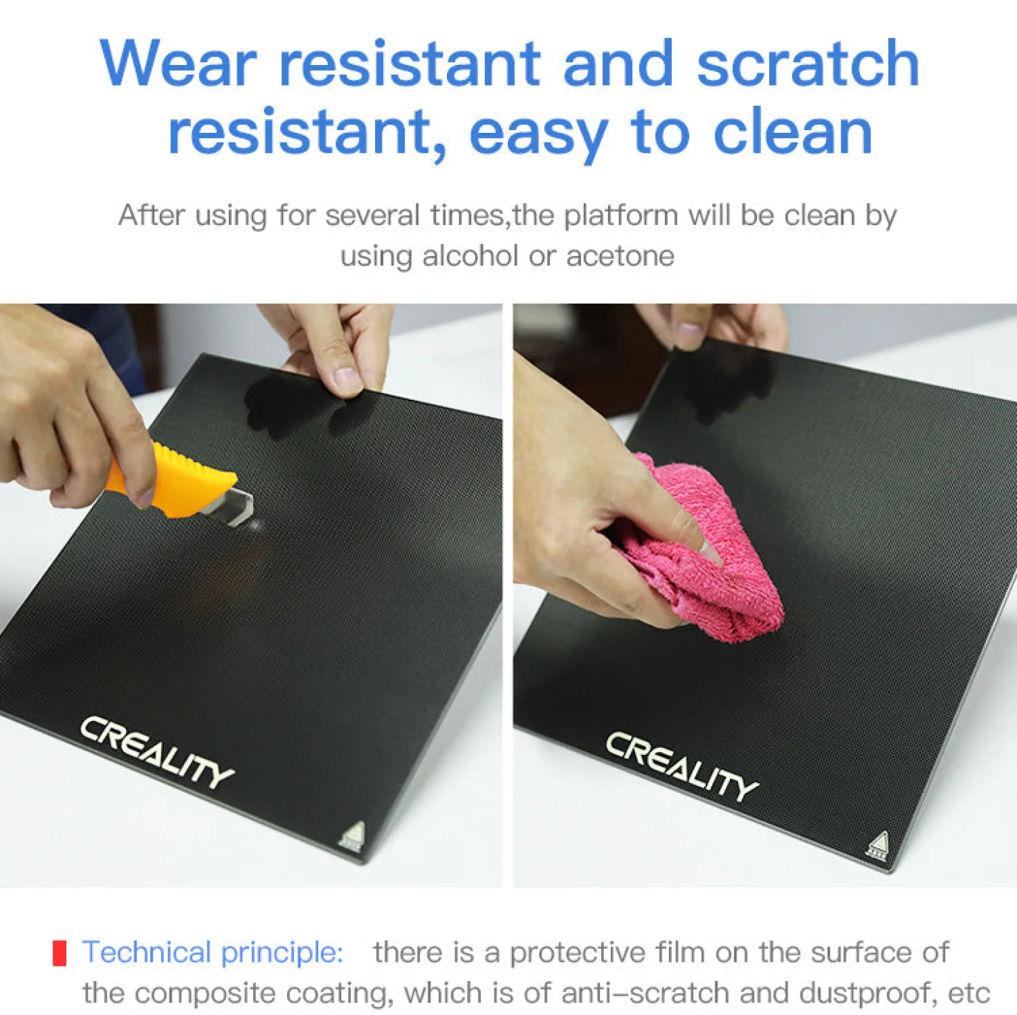(UDGÅR) - Creality 3D - Carborundum Glass Plate - CR-6 MAX - 420x430mm