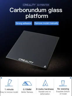 (UDGÅR) - Creality 3D - Carborundum Glass Plate - CR-6 MAX - 420x430mm