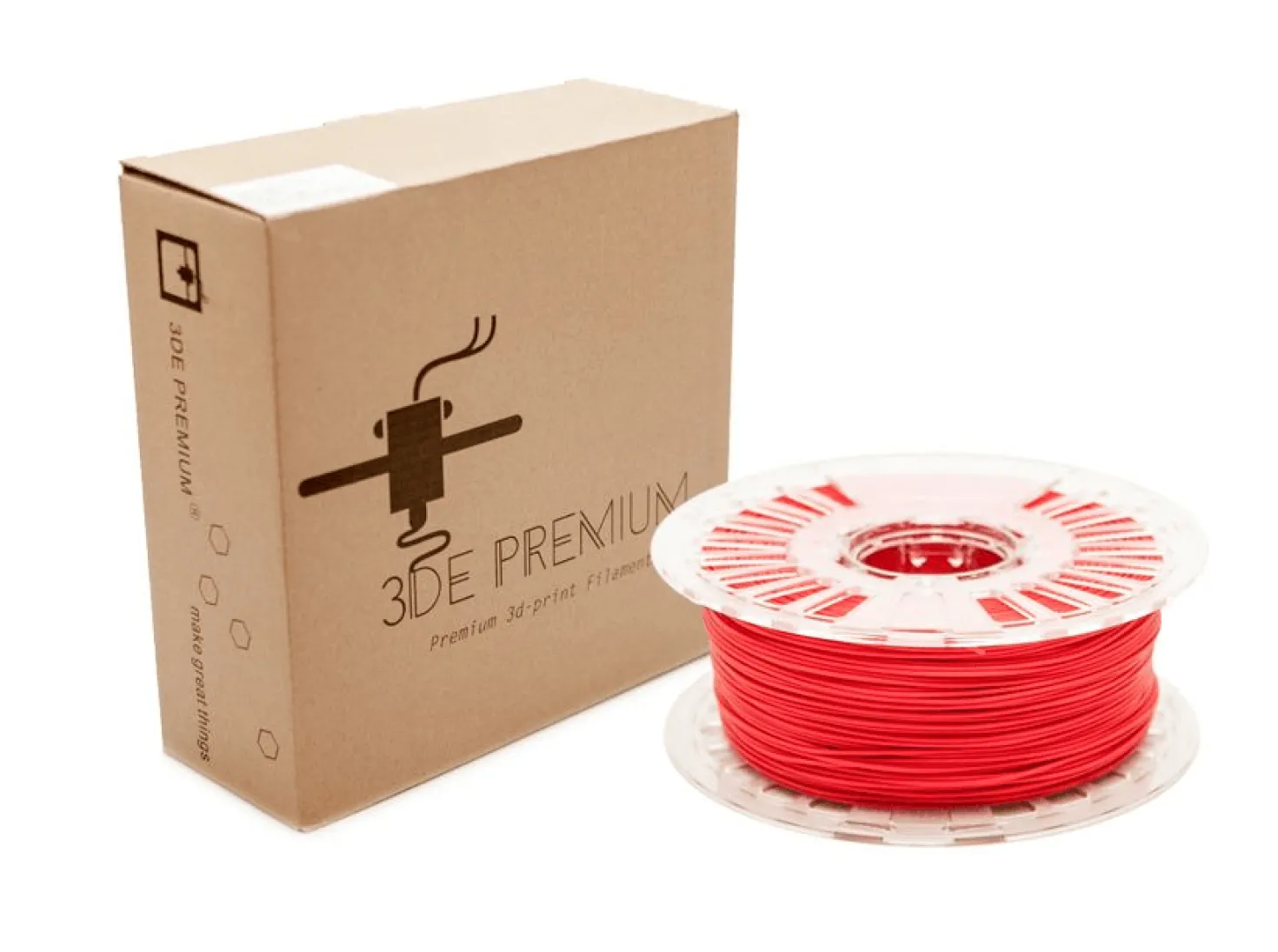 (UDGÅR) - 3DE MAX - PLA - Chili Red - 2.85mm - 1kg
