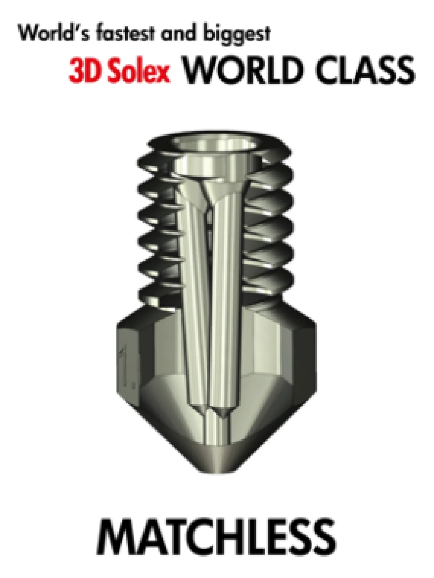 (UDGÅR) - Raise3D - N2 Matchless Nozzle - 0.4mm