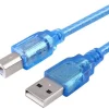 USB kabel 2.0 - USB-A han - USB-B han - 0.5m