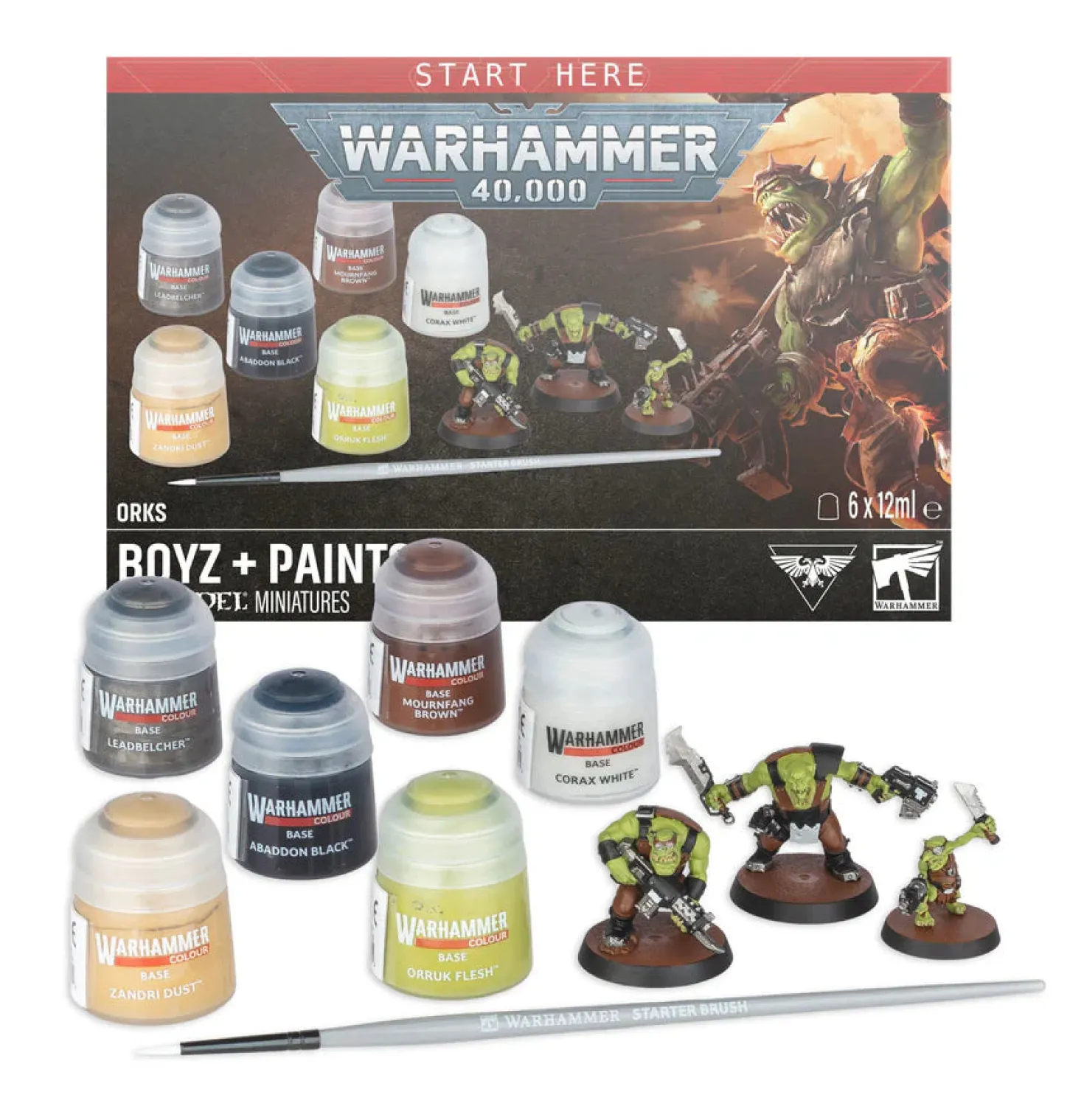 Warhammer 40k: Orks - Boyz & Paints Set