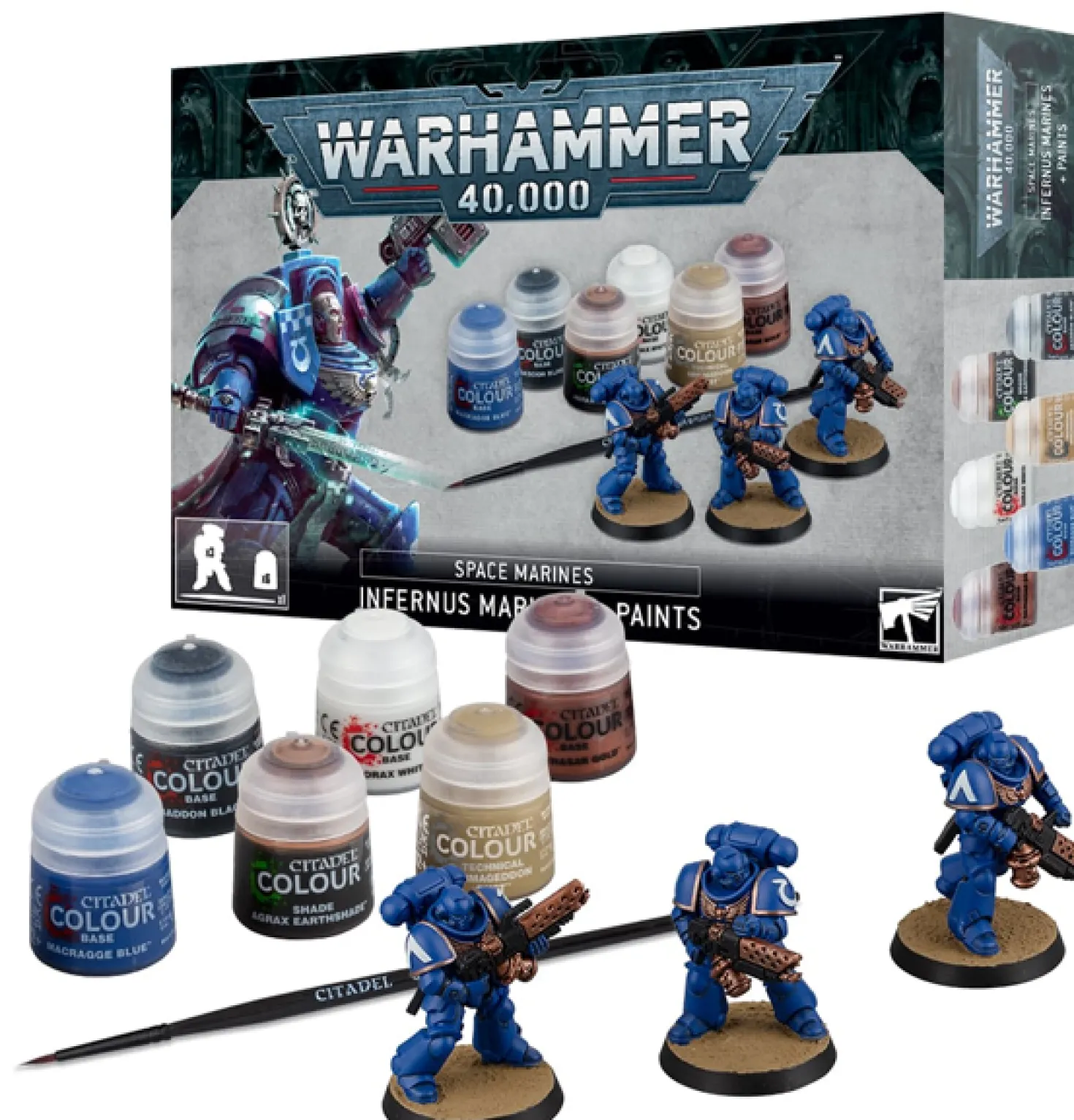 Warhammer 40k: Space Marine - Infernus Marines + Paints