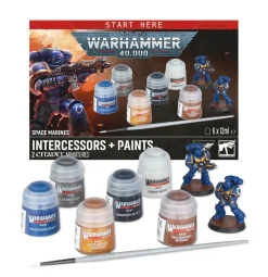 Warhammer 40k: Space Marines - Intercessors & Paints Set
