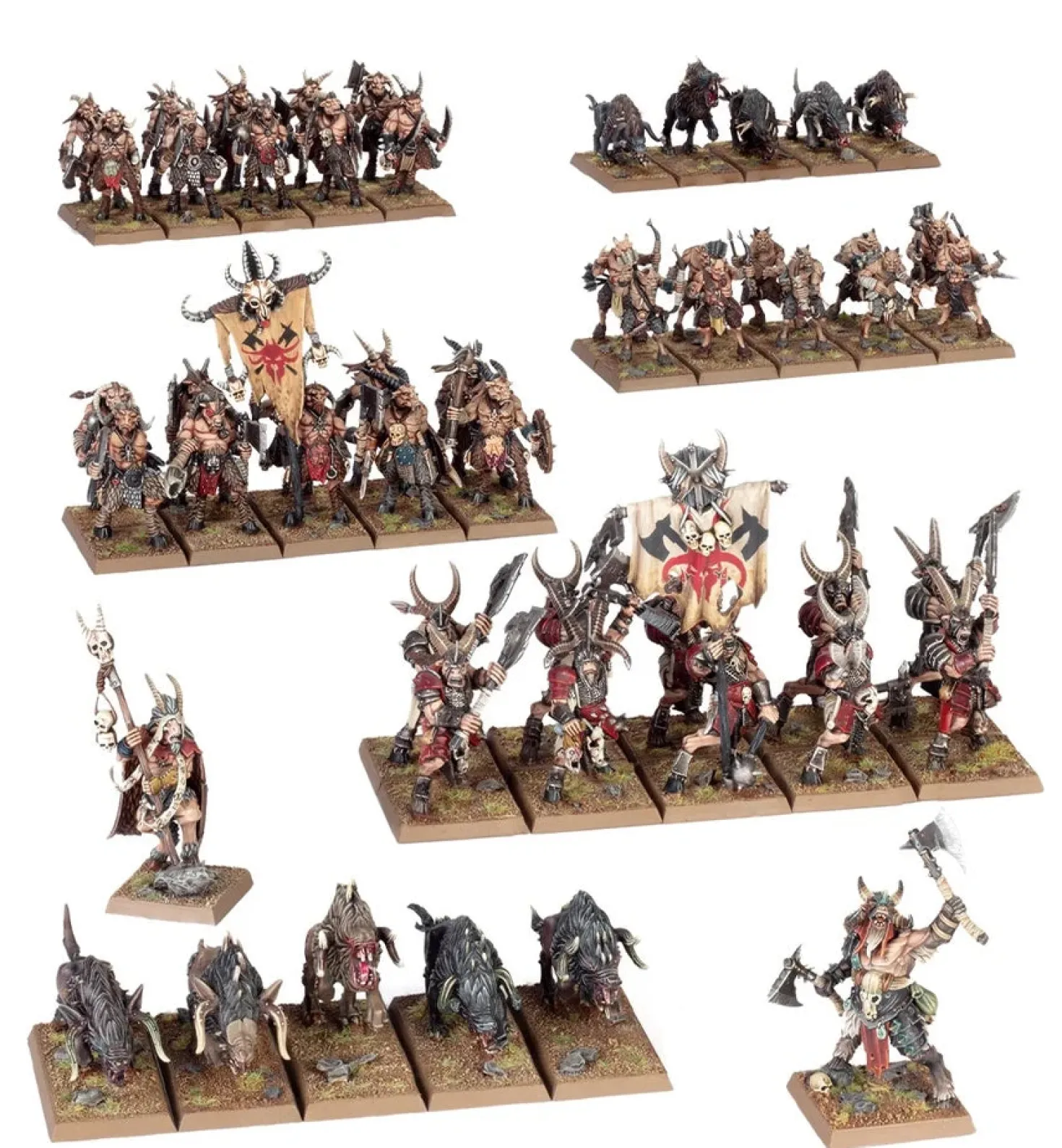 Warhammer: The Old World - Beastmen Brayherds - Battle March Army