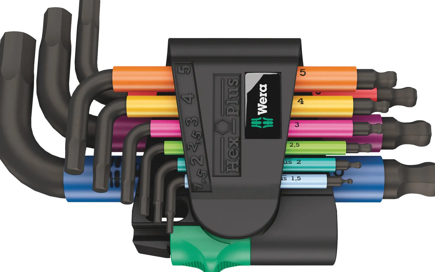 Wera - 950/9 Hex-Plus - Multicolour 2 - 9 stk