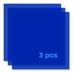 xTool - Acrylic Sheet Plexiglass Translucent Glossy - Blue - 3mm (3pcs)