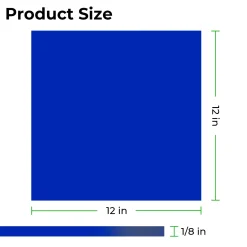 xTool - Acrylic Sheet Plexiglass Translucent Glossy - Blue - 3mm (3pcs)