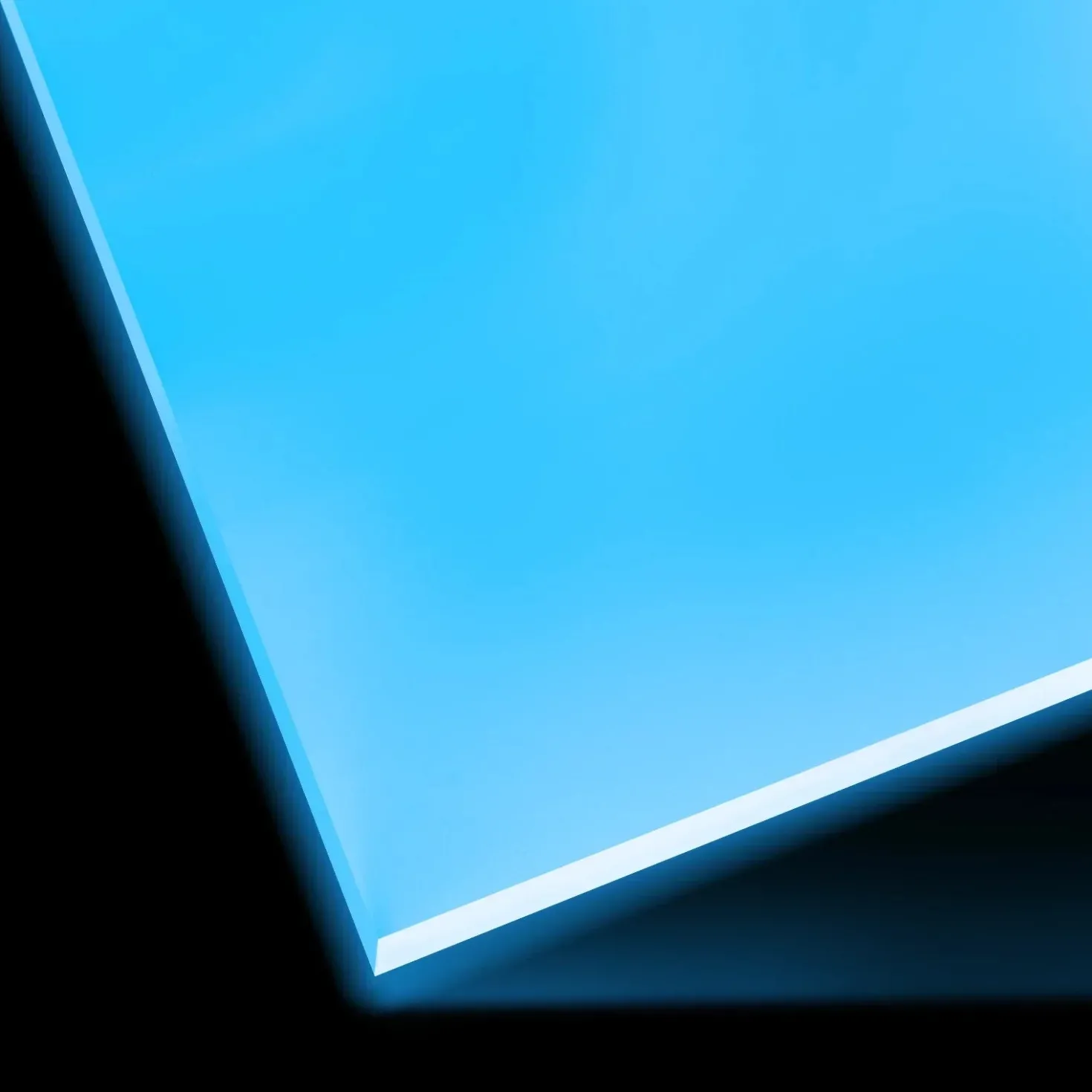 xTool - Acrylic Sheet Plexiglass - Glow in the Dark - Blue Turquoise - 3mm (3pcs)