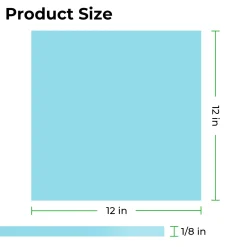xTool - Acrylic Sheet Plexiglass - Glow in the Dark - Blue Turquoise - 3mm (3pcs)