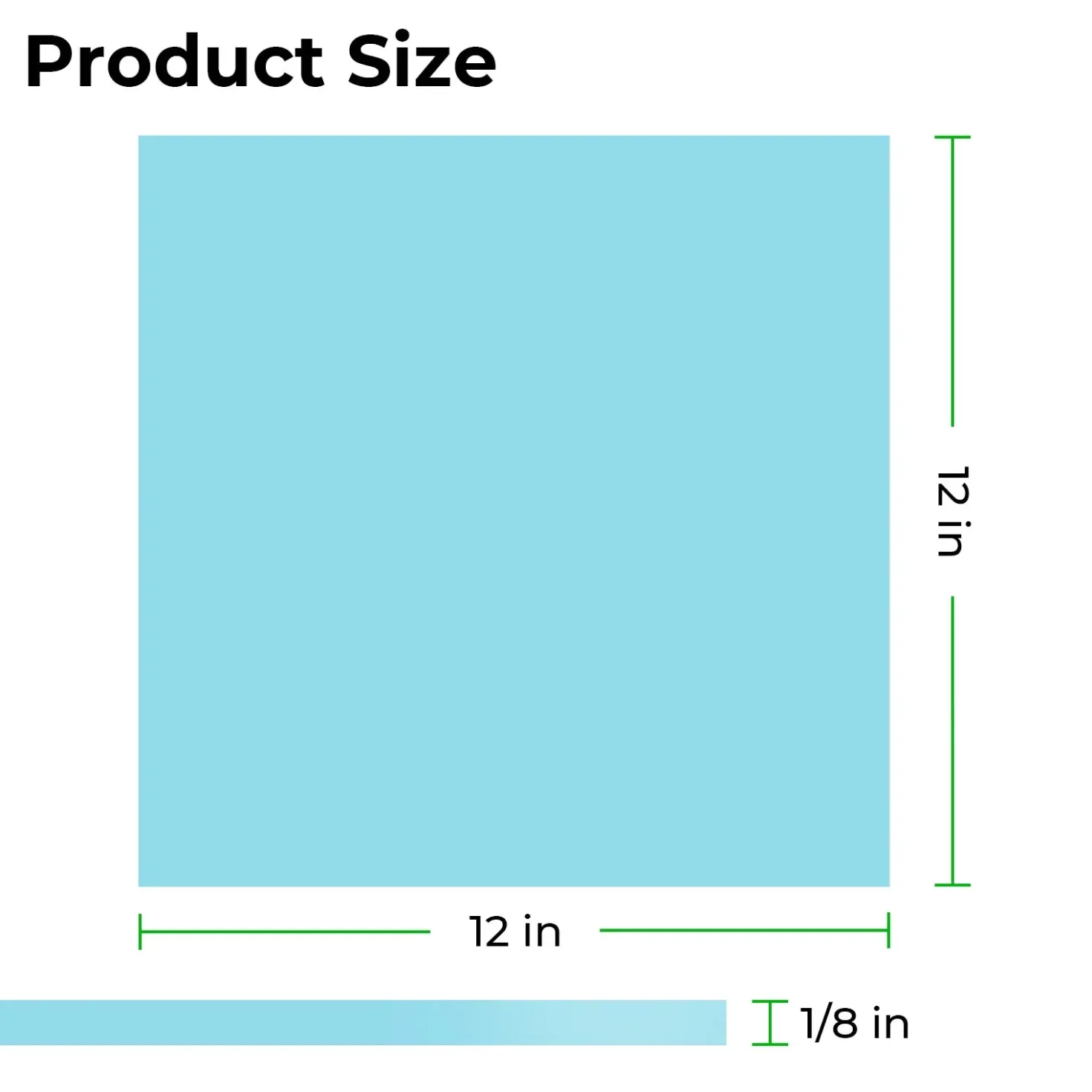 xTool - Acrylic Sheet Plexiglass - Glow in the Dark - Blue Turquoise - 3mm (3pcs)