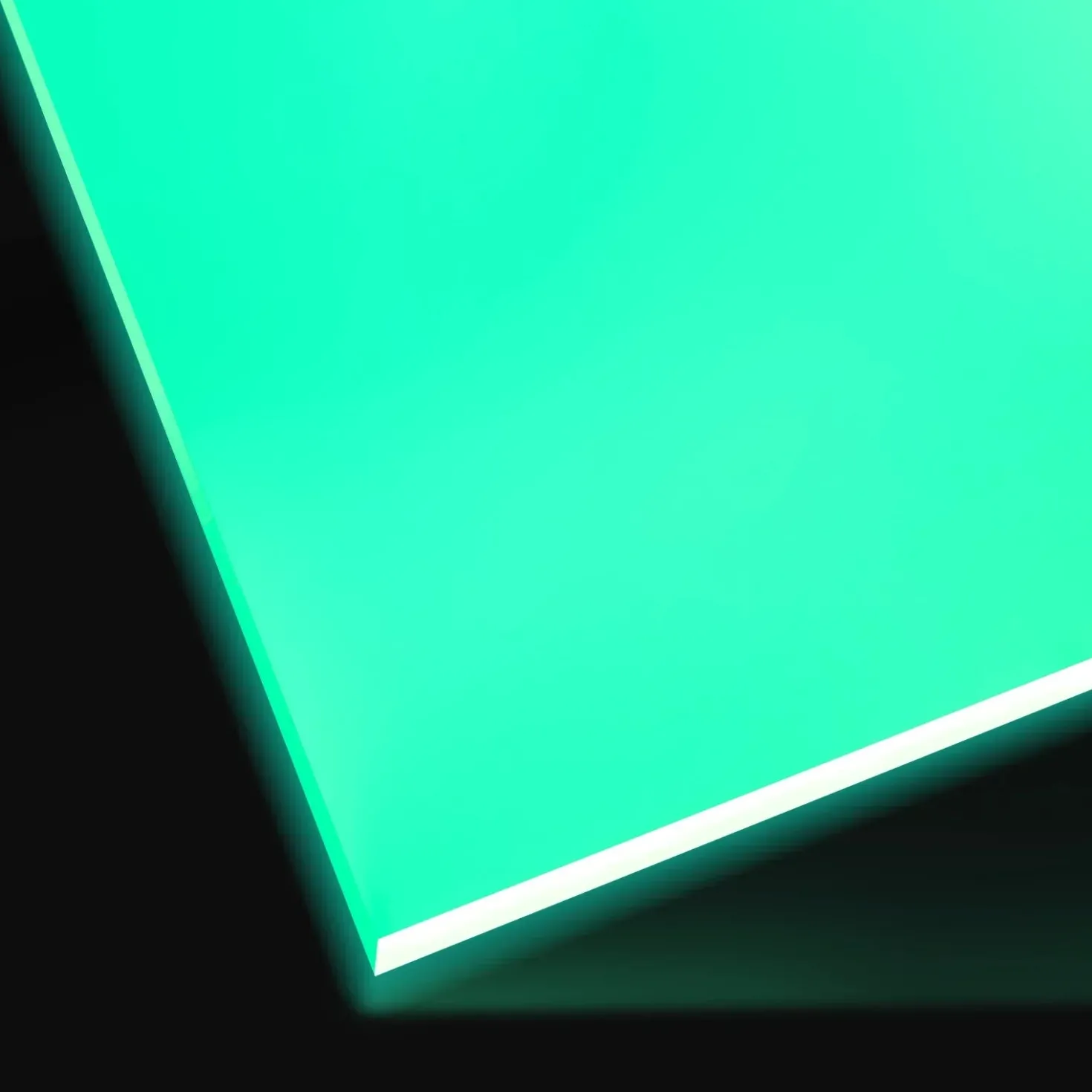 xTool - Acrylic Sheet Plexiglass - Glow in the Dark - Green Turquoise - 3mm (3pcs)