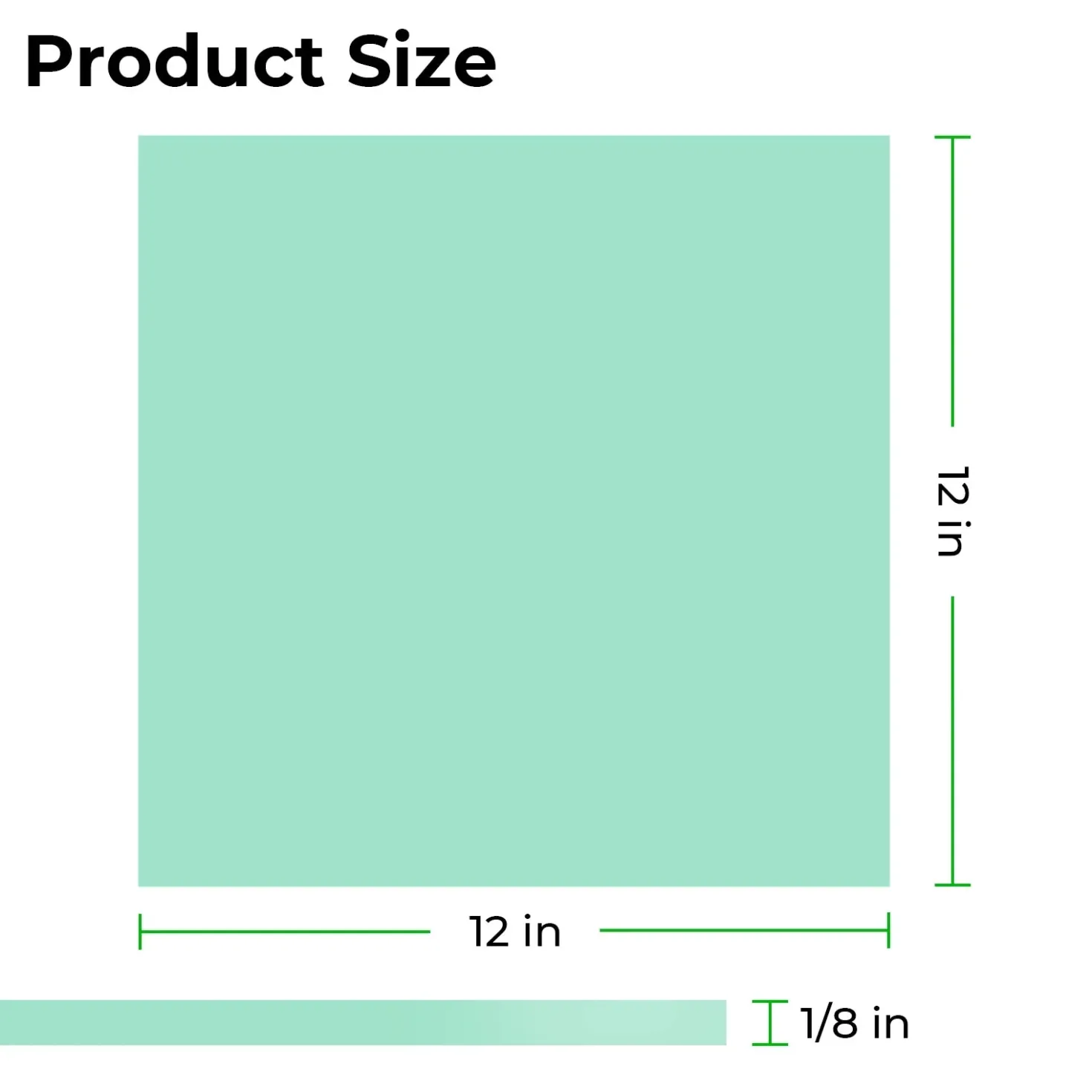 xTool - Acrylic Sheet Plexiglass - Glow in the Dark - Green Turquoise - 3mm (3pcs)