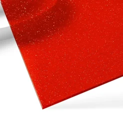 xTool - Acrylic Sheet Translucent Glossy - Glitter Red - 3mm (3pcs)