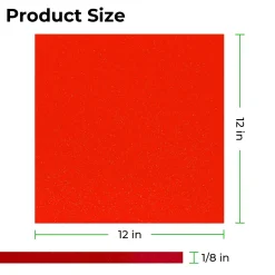 xTool - Acrylic Sheet Translucent Glossy - Glitter Red - 3mm (3pcs)